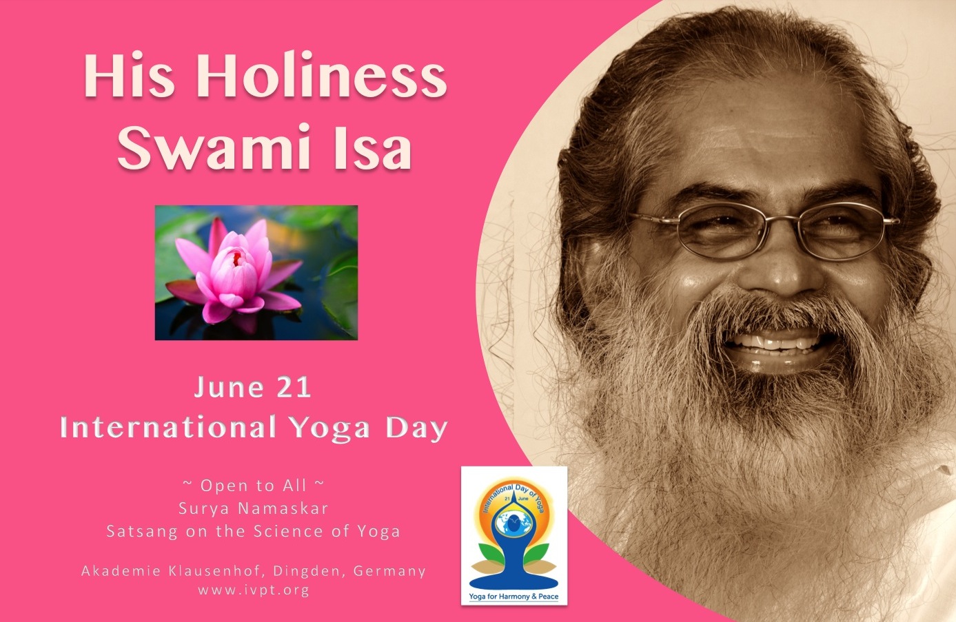 Swami Isa Yoga Day poster
